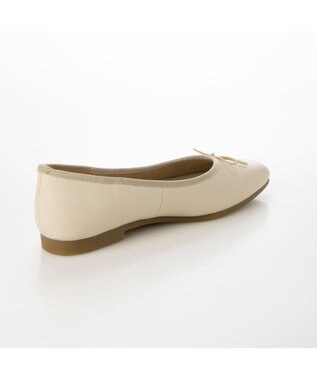 ing <ing>【WEB限定】スクエアトゥバレエシューズ アイボリーカタオシ