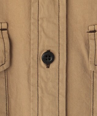 JOSEPH ABBOUD MOUNTAIN 【テーム・ヤルヴィコラボ・サスティナブル】コットンテンセルツイル シャツ キャメル系