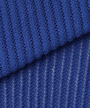 組曲 【先行予約・WEB限定】レーシーニット レース襟付き カーディガン ブルー系