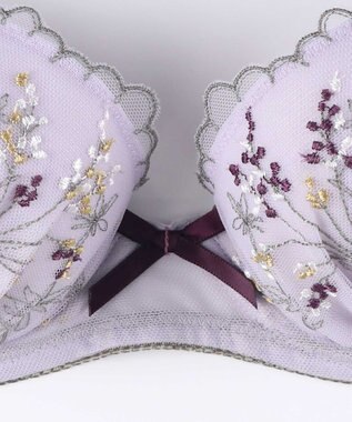 AMPHI ブラジャー ショーツセット まる胸メイク WEB限定カラーあり 【ブラショーツセット】 上下セット ブラ BCC224 アンフィ／ワコール パープル