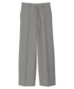 earth music&ecology Ｔ／Ｒストレートパンツ Gingham Check