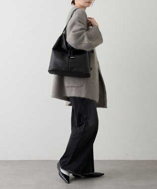 russet レザーワンショルダーバッグ(CE-1644) Black