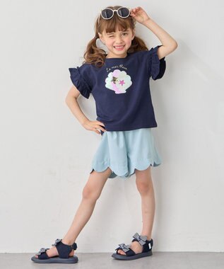 ANY KIDS 【柄が浮き出る】水陸両用 ミラクル ショート パンツ サックスブルー