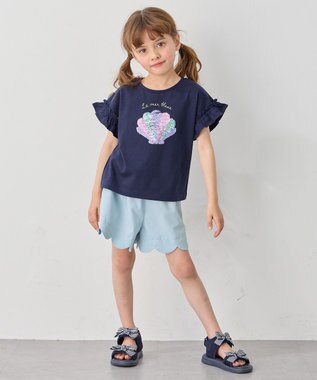 ANY KIDS 【柄が浮き出る】水陸両用 ミラクル ショート パンツ サックスブルー