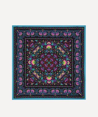 LIBERTY. ロデン シルクツイル スカーフ 45 ブラック