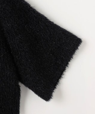 自由区 【PREMIUM KNIT COLLECTION】アルパカシャギー カーディガン ブラック