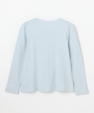 ANY KIDS ドットリボン 長袖Tシャツ サックスブルー