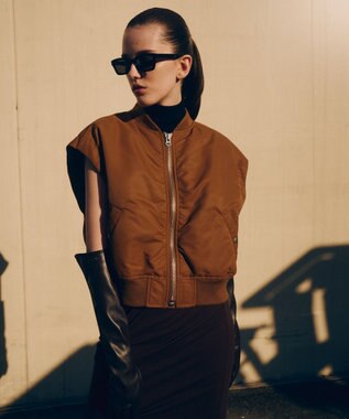 NAVE ボアスリーブ 2WAY MA-1 EC限定色キャメル系