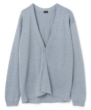 JOSEPH HOMME ウォッシャブルペーパー　カーディガン サックスブルー系