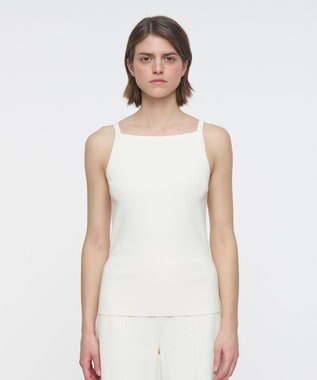 JOSEPH フルニードルビスコース　ニットタンクトップ Ivory