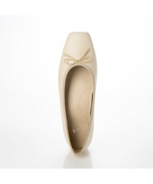 ing <ing>【WEB限定】スクエアトゥバレエシューズ アイボリーカタオシ