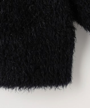 自由区 【PREMIUM KNIT COLLECTION】アルパカシャギー カーディガン ブラック