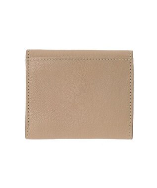 genten 【新型】フレスコ 三つ折り財布 サンドベージュ