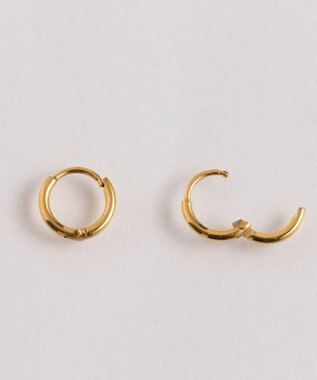 Phoebe 〈シリーズ累計販売10000点突破！〉〈金属アレルギー対応〉ミニフープピアス/サージカルステンレス　ゴールド ゴールド