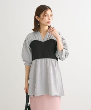 Green Parks ビスチェドッキングチュニックⅡ Black