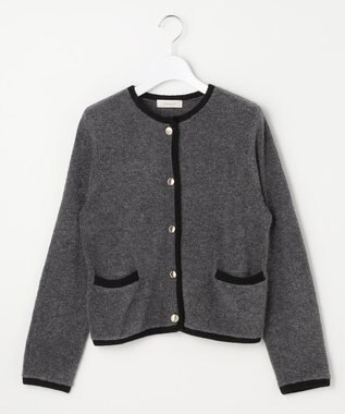 Feroux ブークレー ニット ジャケット グレー系