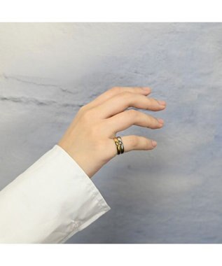 blancotokyo 【金属アレルギー対応】シンプルリング TEAOLIVE ゴールド