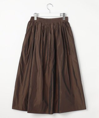 ANY SIS L グロッシータフタ スカート ブラウン