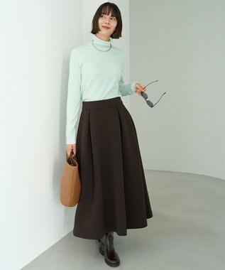 【VERY×UNFILOコラボ】BEAUTY FORM JERSEY+ ボリューム フレアスカート