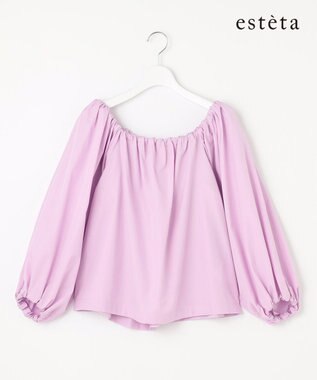 23区 【エステータ】THOMAS MASON ボリュームスリーブブラウス ピンク系