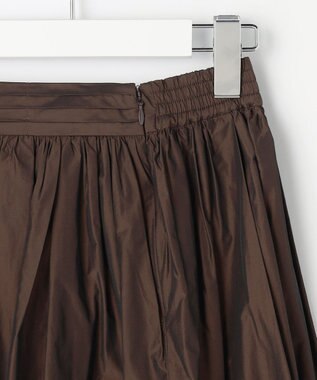 ANY SIS L グロッシータフタ スカート ブラウン