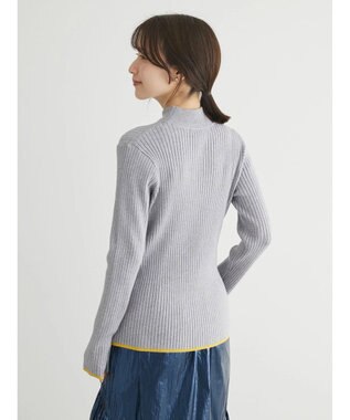 Green Parks ・ＥＬＥＮＣＡＲＥ　ＤＵＥ　ハイショクリブハイネックニット Gray Mixture