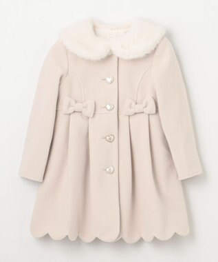 ANY KIDS ウールライクコート ミルキーベージュ