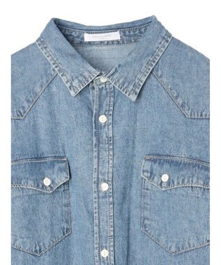 Green Parks ウエスタンＢｉｇデニムシャツ Indigo