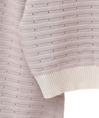 earth music&ecology 配色バックリボンプルオーバー Pink Beige