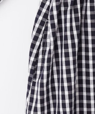 ANY KIDS ニットベスト × ワンピース セット ネイビー×ギンガム