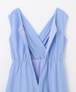 GRACE CONTINENTAL ライトタフタドレス ブルー