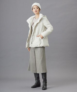 J.PRESS LADIES 【洗える】EIGER CORD ALAN ニットキャップ ホワイト系