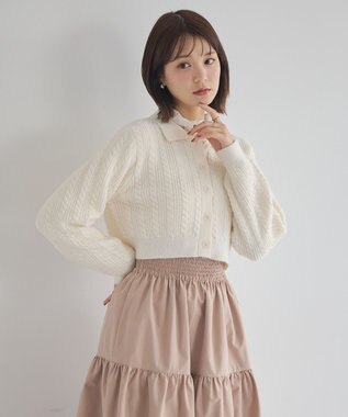 earth music&ecology 【吸湿発熱】あったかフェミニンインナー（ハイネック） Off White