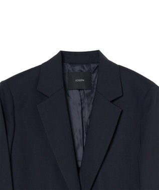 JOSEPH 【WEB＆OUTLET限定】テイラーウールブレンド　シングルブレストジャケット Navy