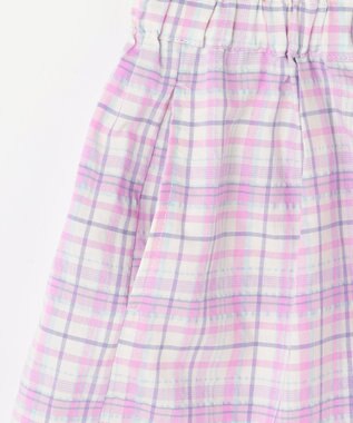 ANY KIDS チェック柄キュロット ラベンダー
