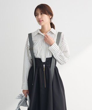 Green Parks イージーケアストライプシャツ Multi