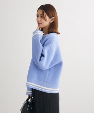 Green Parks ２ＷＡＹリバーシブルニットプルオーバー Blue