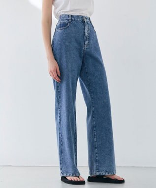  【洗える・SPRiNG 3月号掲載】FICUS / デニムワイドストレートパンツ