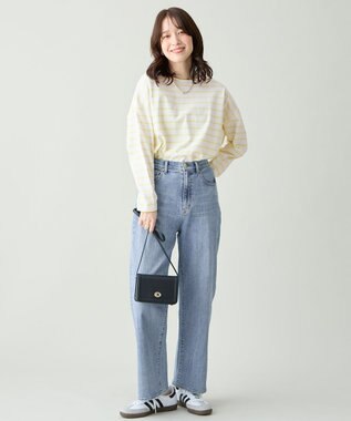 ANY コクーンボーダープルオーバー イエロー