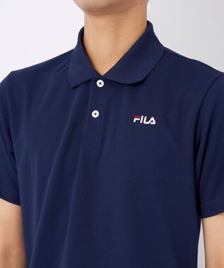 FILA GOLF／marie claire 【FILA GOLF】ワンポイントロゴ半袖ポロシャツ ネイビー