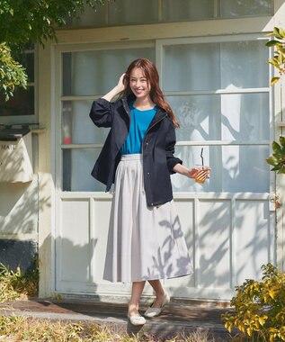 Tiaclasse 【テフロン加工・撥水・花粉ガード】マウンテンパーカー ネイビー