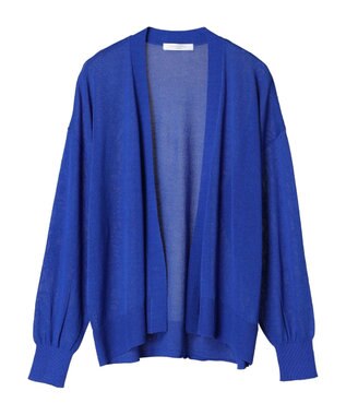 Green Parks 接触冷感　推しニット　ゆったりカーディガン Blue