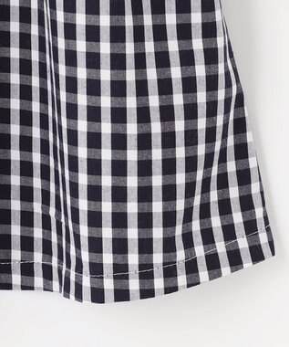 ANY KIDS ニットベスト × ワンピース セット ネイビー×ギンガム