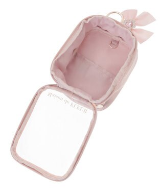 Maison de FLEUR EC限定ピンクマニアクリアポーチS Pink