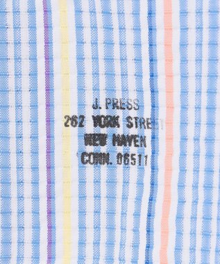 J.PRESS MEN 【Aero Weave】クールマックスサッカー ストライプ シャツ / B.D. サックスブルー系7