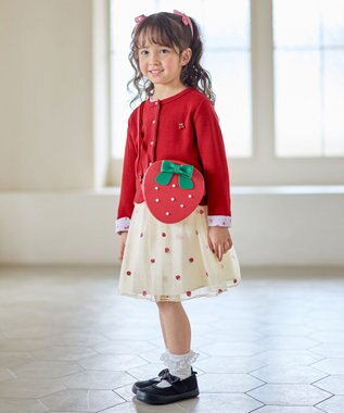 ANY KIDS 【Strawberry Collection】いちごポシェット レッド