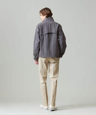 J.PRESS MEN コットンナイロンタイプライター ゴルフジャケット グレー系