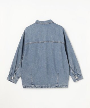 ANY L ミディデニムジャケット ブリーチ