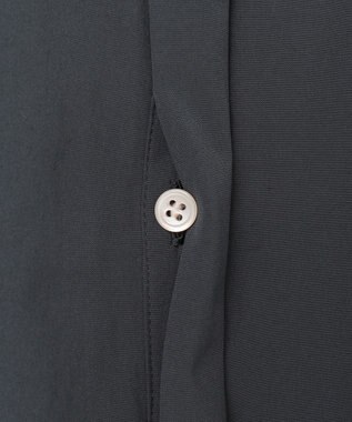 ICB L 【接触冷感・UVカット・洗える】RENUソフトタイプライター バンドカラーワンピース ネイビー×トープ系