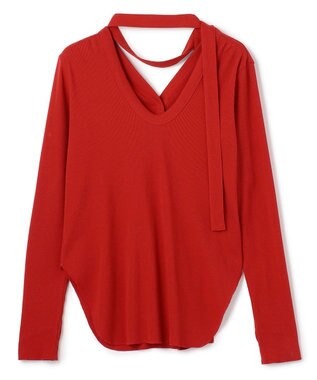 uncrave ヴィンテージリブ 2WAYトップス レッド